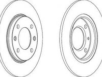 Disc frana PEUGEOT 106 II 1 FERODO DDF244