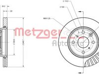 Disc frana PEUGEOT 108 METZGER 6110059