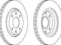 Disc frana PEUGEOT 206 hatchback (2A/C) (1998 - 2016) FERODO DDF1140