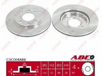 Disc frana PEUGEOT 206+ T3E ABE C3C004ABE