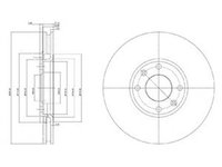 Disc frana PEUGEOT 3008 DELPHI BG3622