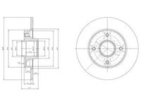 Disc frana PEUGEOT 307 3A C DELPHI BG9022RSC