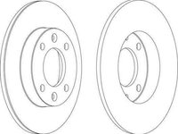 Disc frana PEUGEOT 307 3A/C FERODO DDF1178