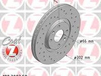 Disc frana PEUGEOT 307 (3A/C), PEUGEOT 307 SW (3H), PEUGEOT 307 CC (3B) - ZIMMERMANN 180.3023.52