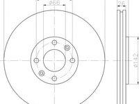 Disc frana PEUGEOT 307 (3A/C), PEUGEOT 307 SW (3H), PEUGEOT 307 CC (3B) - MINTEX MDC1755