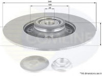 Disc frana PEUGEOT 307 CC (3B) (2003 - 2016) COMLINE ADC3017 piesa NOUA