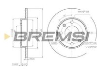 Disc frana PEUGEOT 307 CC 3B BREMSI DBB178S