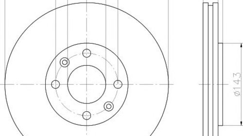 Disc frana PEUGEOT 307 CC (3B) - OEM - QUARO: