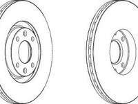 Disc frana PEUGEOT 307 Estate (3E) (2002 - 2016) FERODO DDF1442 piesa NOUA