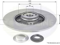 Disc frana PEUGEOT 307 SW 3H COMLINE ADC3002