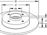 Disc frana PEUGEOT 308 (4A_, 4C_), PEUGEOT 308 SW combi, PEUGEOT 308 CC - TOPRAN 722 599