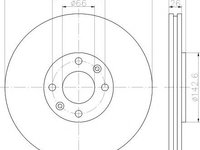 Disc frana PEUGEOT 308 (4A_, 4C_), PEUGEOT 308 SW combi, PEUGEOT 308 CC - TEXTAR 92168500