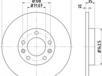 Disc frana PEUGEOT 308 II TEXTAR 92268003