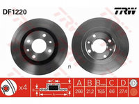 Disc frana Peugeot 405 (15B) 1987-1993 #3 00004246W6