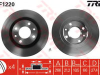 Disc frana PEUGEOT 405   (15B) (1987 - 1993) QWP WBD147