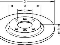 Disc frana PEUGEOT 405 Mk II Estate (4E), PEUGEOT 405 Mk II (4B) - TOPRAN 720 241