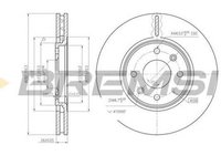 Disc frana PEUGEOT 406 8B BREMSI DBA841V