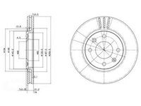 Disc frana PEUGEOT 406 8B DELPHI BG2871