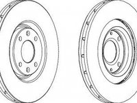 Disc frana PEUGEOT 406 8B FERODO DDF1065