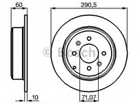 Disc frana PEUGEOT 406 (8B) - OEM - BOSCH: 0986478877|0 986 478 877 - Cod intern: W02651977 - LIVRARE DIN STOC in 24 ore!!!