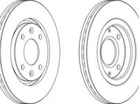 Disc frana PEUGEOT 406 limuzina (8B), PEUGEOT 406 Estate (8E/F) - FERODO DDF870