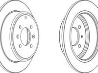 Disc frana PEUGEOT 406 limuzina (8B), PEUGEOT 406 Estate (8E/F), PEUGEOT 406 cupe (8C) - FERODO DDF869