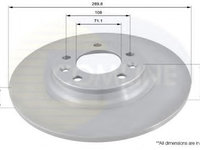 Disc frana PEUGEOT 407 (6D_) (2004 - 2016) COMLINE ADC1551