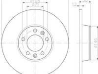 Disc frana PEUGEOT 407 cupe (6C_) - OEM - MAXGEAR: 19-3552 - W02747314 - LIVRARE DIN STOC in 24 ore!!!