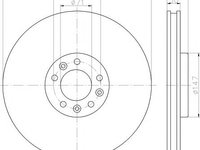 Disc frana PEUGEOT 407 limuzina (6D_), PEUGEOT 407 SW (6E_), Citroen C6 limuzina (TD_) - TEXTAR 92256003