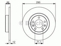 Disc frana PEUGEOT 505 (551A) - Cod intern: W20270709 - LIVRARE DIN STOC in 24 ore!!!