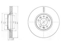 Disc frana PEUGEOT 508 DELPHI BG4083