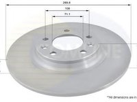 Disc frana PEUGEOT 508 SW (2010 - 2016) COMLINE ADC1551 piesa NOUA