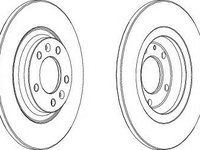 Disc frana PEUGEOT 508 SW (2010 - 2016) FERODO DDF1275