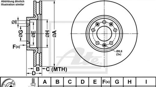 Disc frana PEUGEOT 508 SW ATE 24012802691