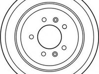 Disc frana PEUGEOT 605 limuzina (6B), PEUGEOT 607 limuzina (9D, 9U) - JURID 562127JC