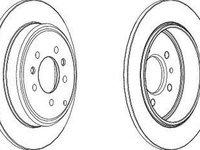 Disc frana PEUGEOT 607 9D 9U FERODO DDF1115