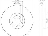 Disc frana PEUGEOT 607 (9D, 9U) - OEM - QUARO: QD4459 - Cod intern: W02606449 - LIVRARE DIN STOC in 24 ore!!!