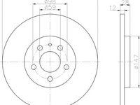 Disc frana PEUGEOT 607 (9D, 9U) - OEM - QUARO: QD5526 - Cod intern: W02605629 - LIVRARE DIN STOC in 24 ore!!!