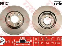 Disc frana PEUGEOT 607 9D 9U TRW DF6121