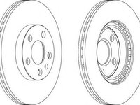 Disc frana PEUGEOT 806 (221), Citroen SYNERGIE (22, U6), FIAT ULYSSE (220) - FERODO DDF842