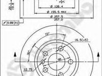 Disc frana PEUGEOT 806 (221), Citroen SYNERGIE (22, U6), Citroen DISPATCH (U6U) - BREMBO 09.5870.34