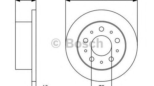 Disc frana PEUGEOT BIPPER Tepee - OEM - BOSCH