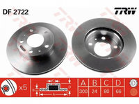 Disc frana Peugeot BOXER bus 2006-2016 #3 00004246Y3