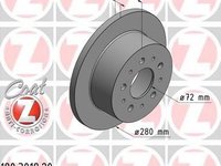 Disc frana PEUGEOT BOXER bus (244, Z_), PEUGEOT BOXER caroserie (244), FIAT DUCATO bus (244, Z_) - ZIMMERMANN 180.3019.20