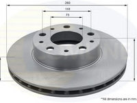 Disc frana PEUGEOT BOXER caroserie (2006 - 2016) COMLINE ADC1571V