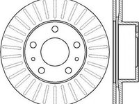 Disc frana PEUGEOT BOXER caroserie 244 JURID 561984J