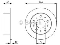 Disc frana PEUGEOT BOXER caroserie BOSCH 0986479316