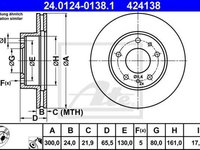 Disc frana PEUGEOT BOXER platou sasiu 244 ATE 24012401381