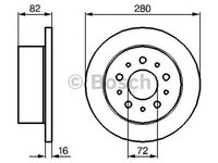 Disc frana PEUGEOT BOXER platou sasiu 244 BOSCH 0986479065