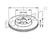 Disc frana PEUGEOT EXPERT caroserie 222 TOPRAN 722449